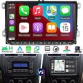 9" Android 14 Autoradio 32G Kam Carplay Für VW Golf 5 Sharan Seat GPS Navi FM BT