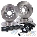 ATEC BREMSSCHEIBEN + BELÄGE VORNE + HINTEN FÜR AUDI A3 SEAT LEON SKODA OCTAVIA