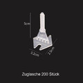200 StückNivelliersystem Fliesenverlegehilfe Laschen 1.5mm  Ausgleich System DE