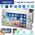 DAB+ Autoradio 64G Android 14 Carplay GPS KAM Für Ford Focus Transit Kuga Mondeo