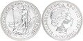 England 2 Pounds 1998 Elisabeth II., Britannia, 1 Unze Feinsilber Prfr.-S 128031