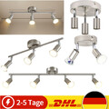 Deckenstrahler Deckenlampe Deckenleuchte LED 1 2 3 4 flammig warmweiß Spot GU10
