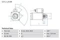 BOSCH Anlasser Starter 0 986 017 110