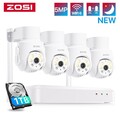 ZOSI 3MP WLAN Überwachungskamera Set Außen FUNK 5MP NVR IP Kamera 30M Nachtsicht