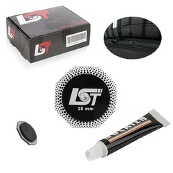 Echtglas Heckwischerabdeckung Heckscheiben Wischerarm Stopfen Verschluss 35 mm