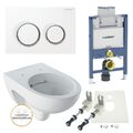 Geberit Vorwandelement Omega 82 oder 98 cm Geberit Renova Nr. 1 WC randlos Set