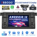 DAB+ Carplay Android 12 Autoradio GPS Nav Kamera Für BMW E46 3er 318 320 325 M3