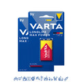 2 x Varta 9V-Block 4722 Longlife Max Power eh. MaxTech Alkaline Rauchmelder