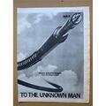 VANGELIS TO THE UNKNOWN MAN POSTER SIZE Original Musik Presse Werbung von 1978  