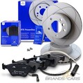 ATE POWERDISC BREMSSCHEIBEN +CERAMIC BELÄGE +KONTAKT VORNE FÜR BMW 5-ER E39