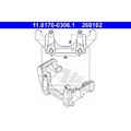 Halter, Bremssattel ATE 11.8170-0306.1 für SEAT SKODA VAG, Vorderachse