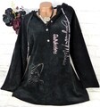 TALY Sweatshirt Shirt Pullover Tunika Hoodie Bluse Cord Look  XXL 48 50 52