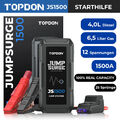 TOPDON JS1500 Starthilfe KFZ 1500A Auto Batterie Jumper Booster Powerbank 4L&6L