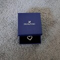 Swarovski Halskette mit Herzanhänger, Damen, Silberfarben