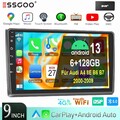 DAB+ 6+128G Android 13 Autoradio 8-Core 4G DSP Für Audi A4 8E 8H B6 B7 2000-2009