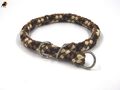 G2 Tauwerk Halsband Basic 20mm, rund geflochten, mit Zugstop, Cappuccino