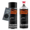 Autolack 2K Spraydosen Set für BMW 303 Cosmosschwarz Metallic Basis 2K Klarlack