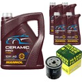 MANN Ölfilter 9L MANNOL Ceramic Pro 10W-40 für Renault 19 II B/C53_ 1.7 Alpine