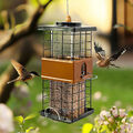Vogelfutterstation Vogelstation Vogelfutterspender Futtersäule hängen/stehend DE