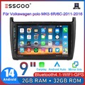 Für VW Polo 6R 6C 9N 2008-2015 Autoradio 2+32G Android 14 Apple Carplay USB KAM+