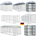 Hundezwinger Hundekäfig Hundehütte Hundehaus Metall Zwinger mit/ohne Überdachung