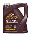 MANNOL 4-Takt Motorbike 10W-40 4 Liter Motoröl Teilsynthetisch Öl Motorradöl