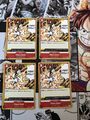 Fiery Doll OP03 - 019 Playset (4 cards!) English NM One Piece TCG