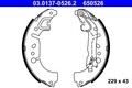 ATE BREMSBACKEN-SATZ HINTERACHSE passend für FIAT 500L TIPO | 03.0137-0526.2