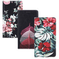 Für SAMSUNG GALAXY A22 5G - Handy Tasche Hülle Flip Case Bunt Muster Blumen Rose