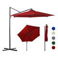 Ampelschirm 300cm Alu Sonnenschirm, 360° drehbar und neigbar, UV50+ Sonnenschutz
