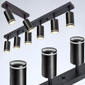 LED Deckenstrahler GU10 Deckenleuchte Strahler schwarz drehbar 1 2 3 4 6-flammig