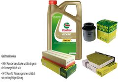 INSPEKTIONSKIT FILTER CASTROL 5L ÖL 5W30 für VW Touran 1T1 1T2 1.4 TSI