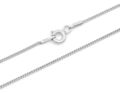 Panzerkette 925 Sterling Silber rhodiniert 1mm 36 - 60cm Silberkette Halskette