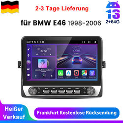 Autoradio Für BMW 3er E46 1998-2006 Carplay Android 13 GPS Navi WIFI BT SWC 64G