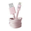 HAMA USB - Lightning-Kabel "Fabriq", 2,0 m, Smokey Pink (00215013)