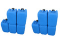 10 x 20 Liter Kanister blau gebraucht Plastekanister Kunststoffkanister 