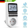 Digitale Zeitschaltuhr Steckdose Wochenzeitschaltuhr 3680W 24Std Timer Innen DE*