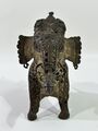 Vintage Messing Metall Indischer Elefant Figur Statue Handmade Retro Deko HL5