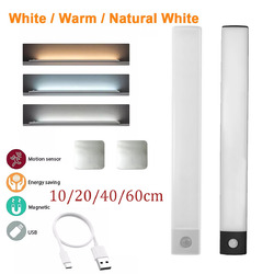 LED USB Unterbauleuchte Schranklicht mit Bewegungsmelder Wiederaufladbare Akku