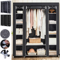 12 fächer Kleiderschrank Stoffschrank Faltschrank Garderobenschrank Faltbar NEU