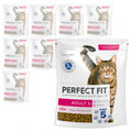 Perfect Fit Adult 1+ Jahre 10x750g Trockenfutter für erwachsene Katzen mit Lachs