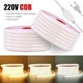230V Neon COB LED Streifen Flex Schlauch Stripe Lichtband IP67 Außen Beleuchtung