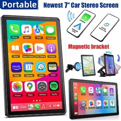 Tragbar Autoradio 7"Kabelloses Apple CarPlay Android Auto  Touchscreen Bluetooth