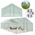 Hühnerstall Hühnerkäfig Freilaufgehege Haustierkäfig mit PE-Dach Für Tierarten