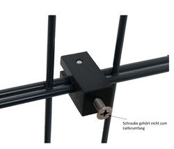 Halter für Doppelstabmatte 656, Zaunelement,  Hühnerstall, Garten, Bierhalter