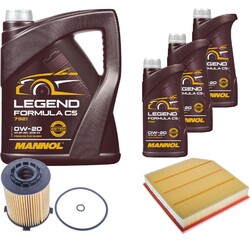 Inspektionspaket MANNOL 0W-20 Legend Formula C5 8L für Volvo XC40 2.0 D4 AWD