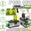 Für Ryobi Akku 18V 12AH 8,0AH Lithium One Plus RB18L50 P108 RB18L40 / Ladegerät