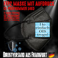 FFP2 Atemschutzmaske Mundschutz Mundmaske CE 1463 I ko einfach ois trogn schwarz