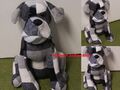 Schwarz n weiß n grau schwerer Hund Türstopper von Leonardo brandneu Türstopper