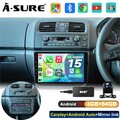 DAB+ 4+64G IPS Android 15 Autoradio Carplay Navi Kam für Skoda Fabia 2 2007-2013